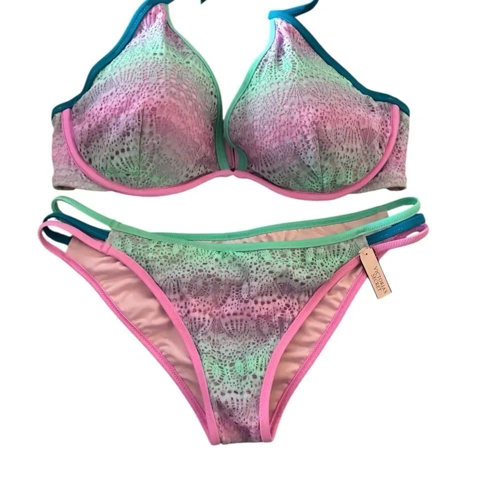 Victoria's Secret Multicolor Lace Bikini Woman’s Size L